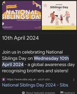 National sibling day