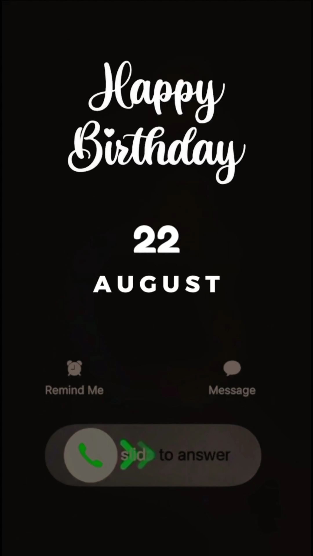 bday 22 august