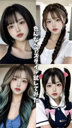 色んなヘアスタイル試してみた❕