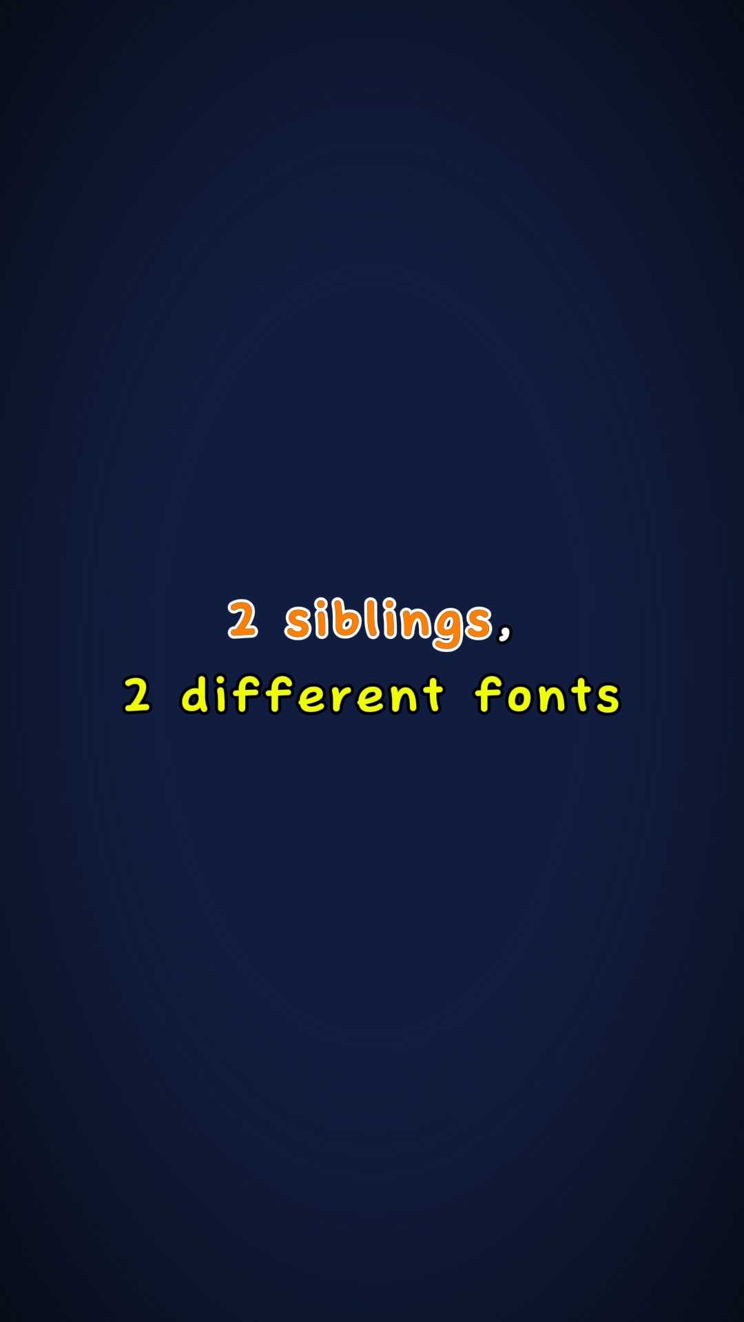 2 different fonts