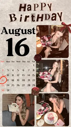 BIRTHDAY 16 AUGUST