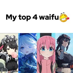 My top 4 waifu