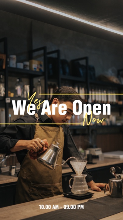 Estamos abiertos ahora