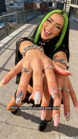 AI nail art