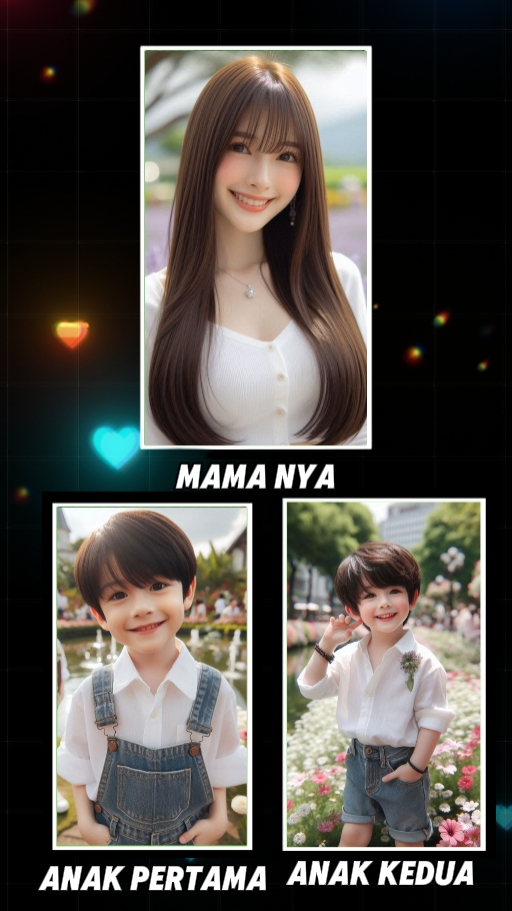 Ibu dan 2 anak