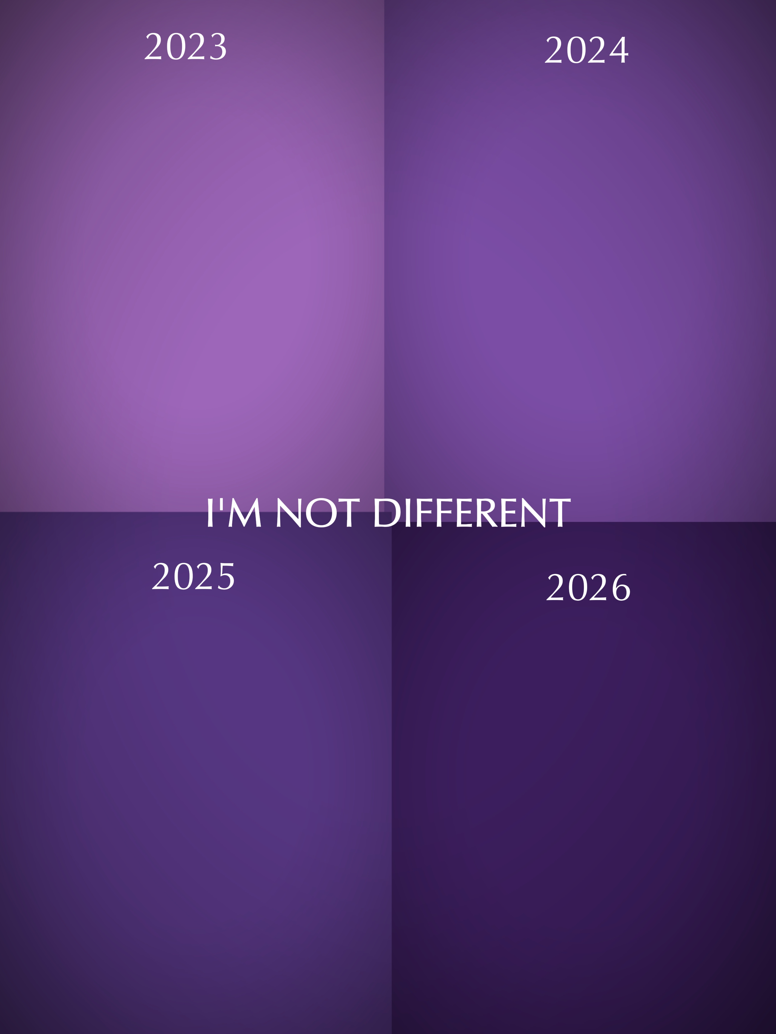 Je ne suis pas différent 