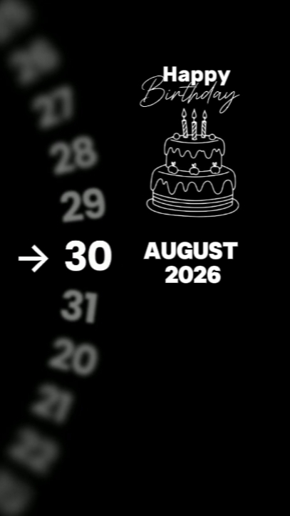 HBD 30 August 