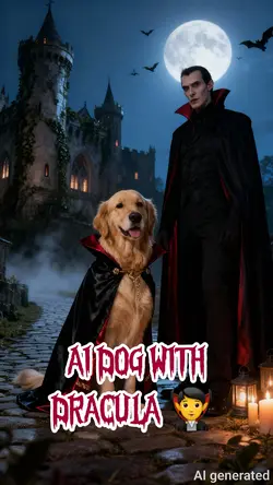 AI DOG WITH DRACULA🎃