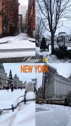 snow in new York 