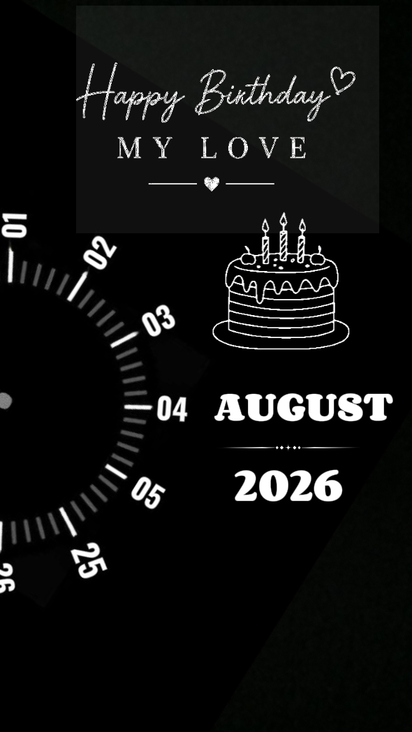 Birthday my love