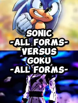 Sonic vs goku all fr