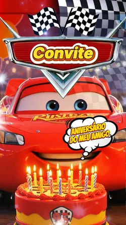 Convite Carros 