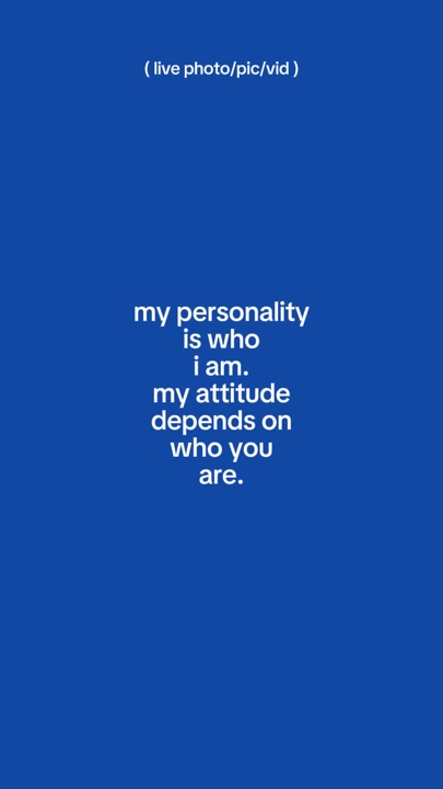 my personality is