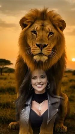 Funny lion 