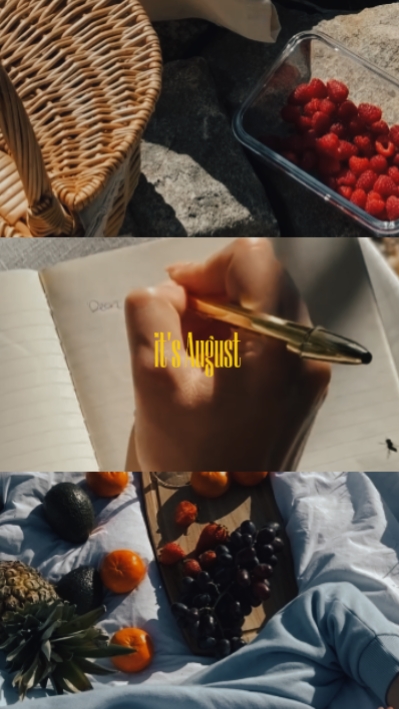 Es agosto. 