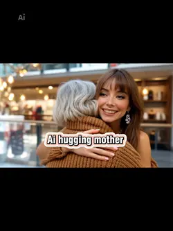 Ai hugging mother 
