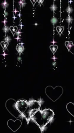 Glitter hearts