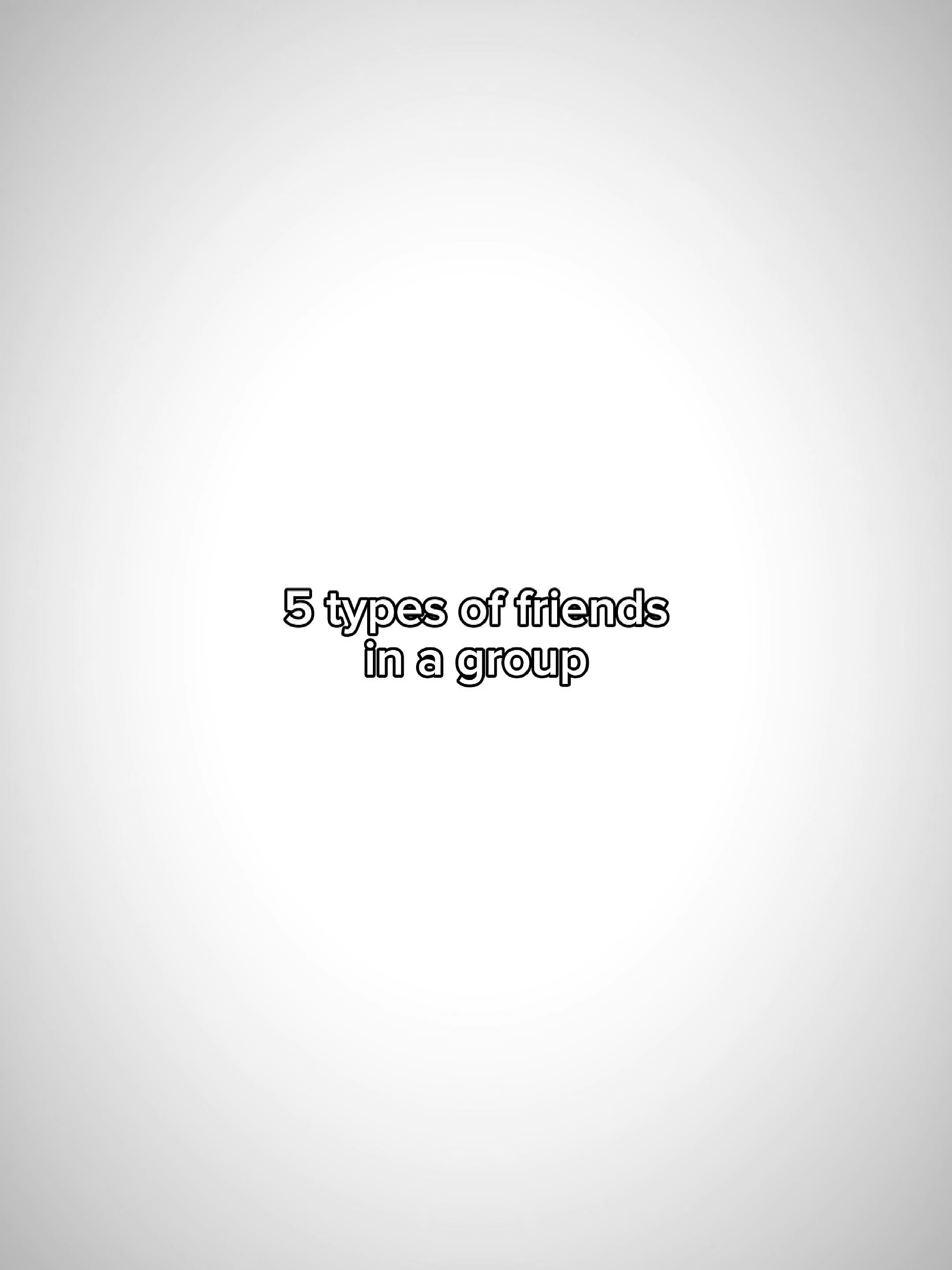 5 tipos de amigos