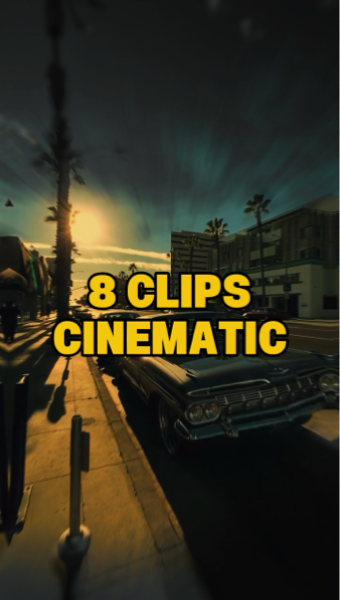 8 clipes cinematográficos 