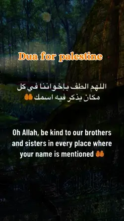 Dua for palestine 