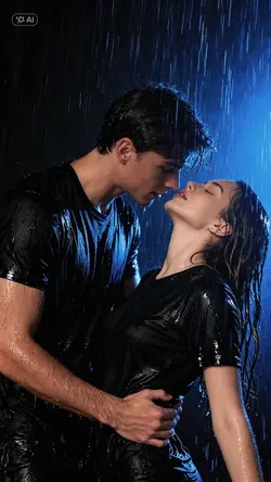 Rain Couple Photosho