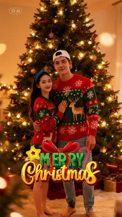 Christmas couple