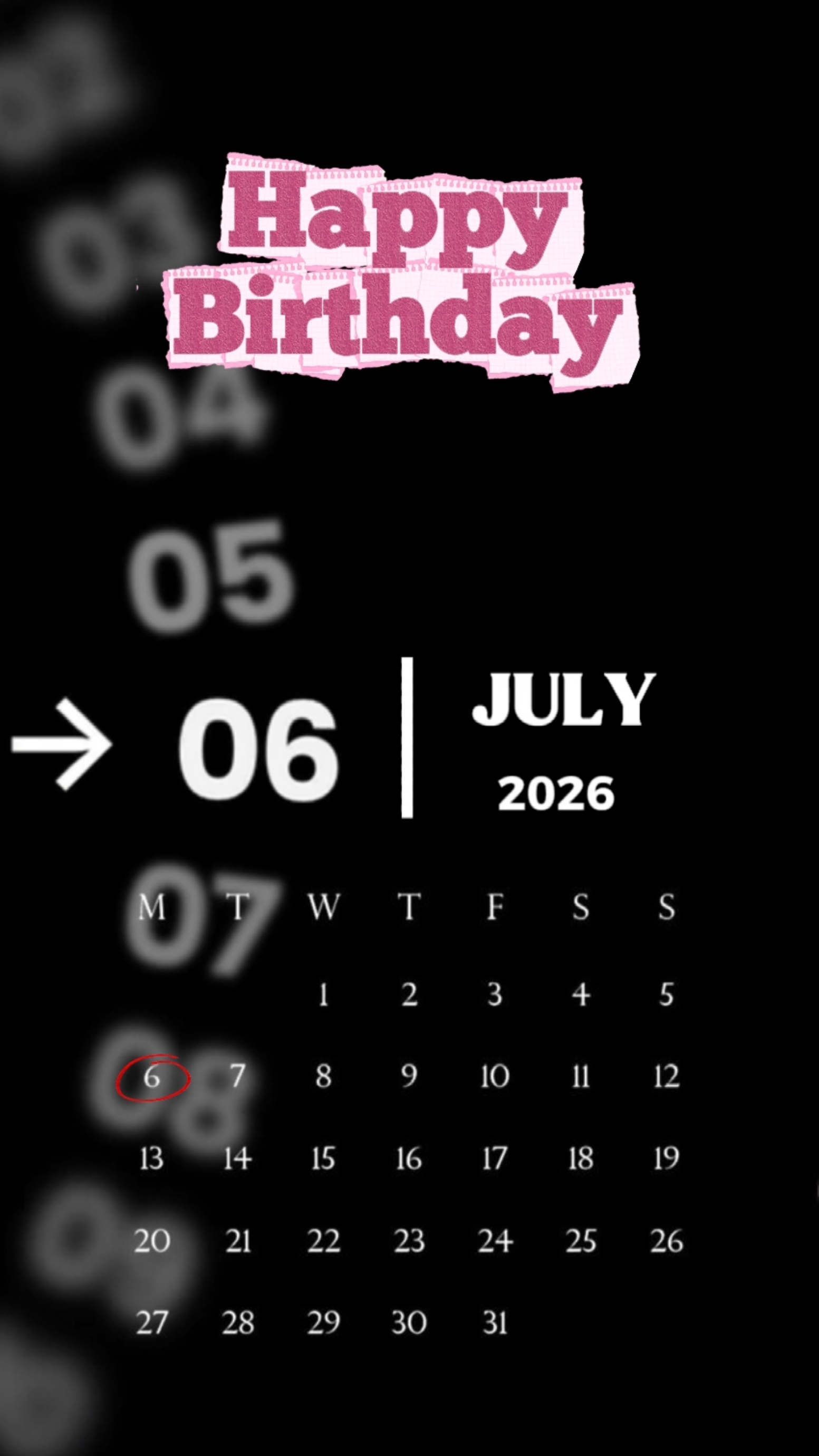 CUMPLEAÑOS 06 DE JULIO 