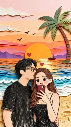 aipapercut sunset ai