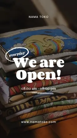 we are open