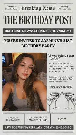 Birtday party invite