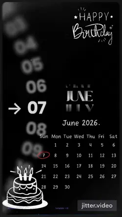 Birthday 7 June