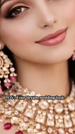 “This bridal look 
