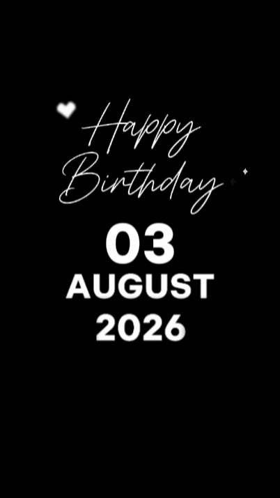 HBD CINTAKU 3 AGUSTUS