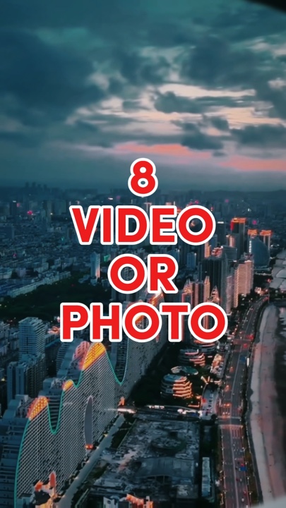 8 video or photo