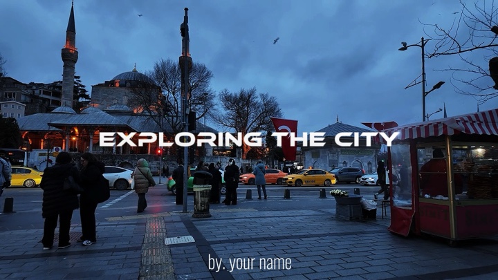 Travel vlog city