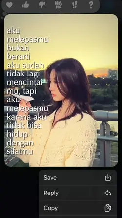 aku melepasmu bukan