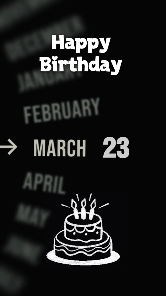 HBD 23 MARET 