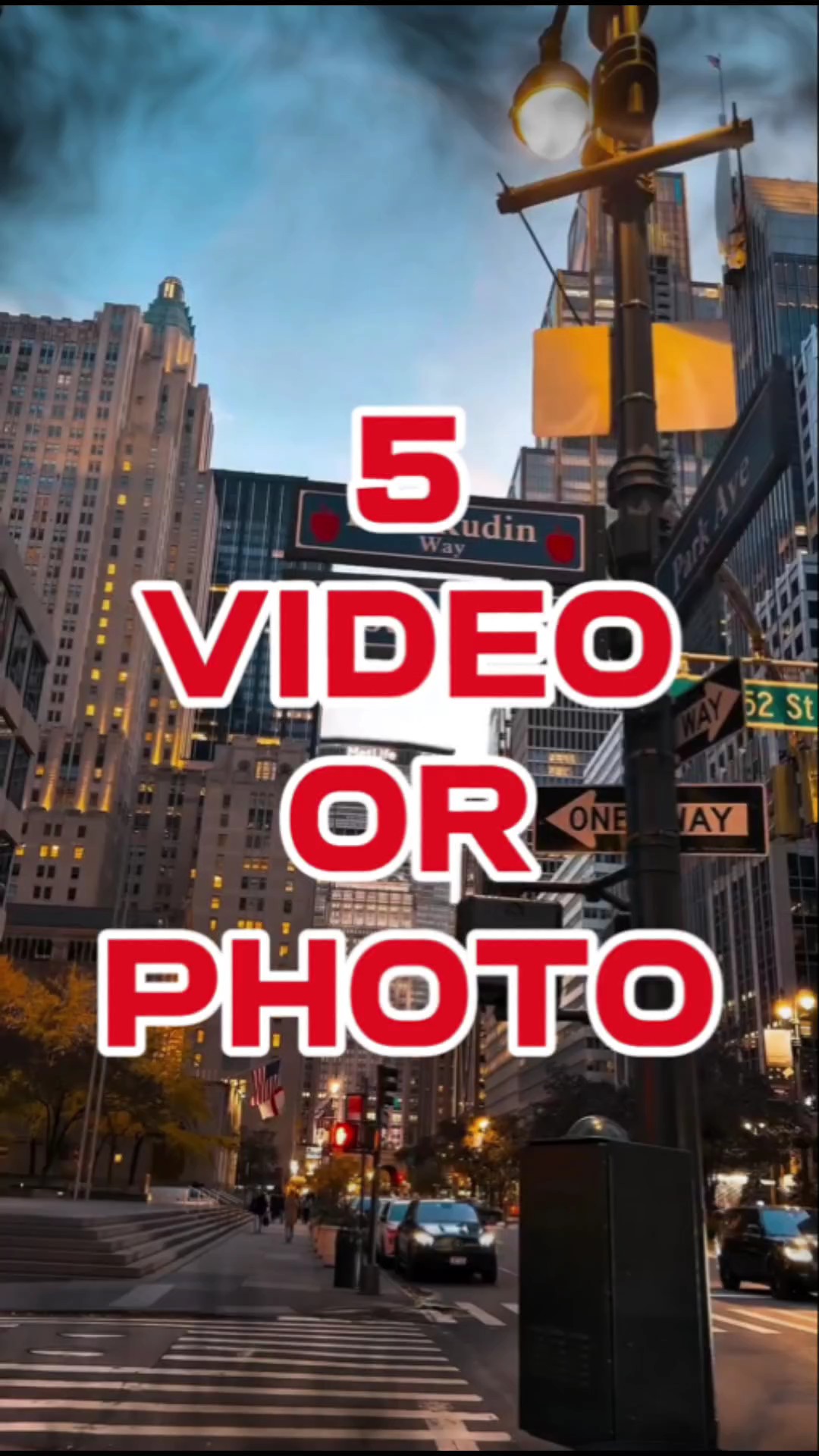 5 video o foto 