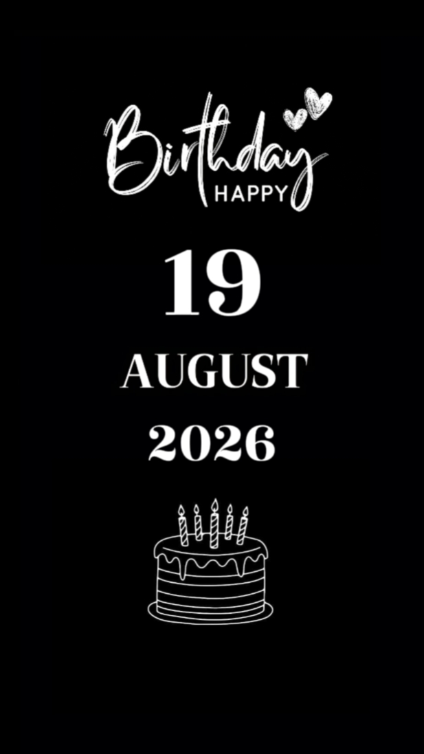 BDAY SON 19 AUGUST