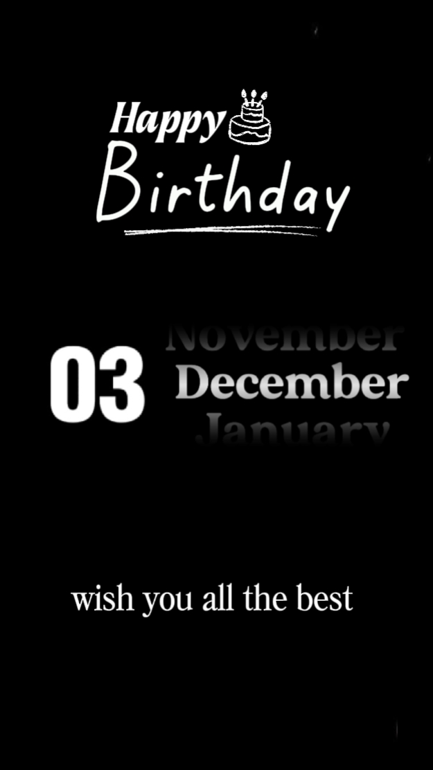 HBD 03 DECEMBER 