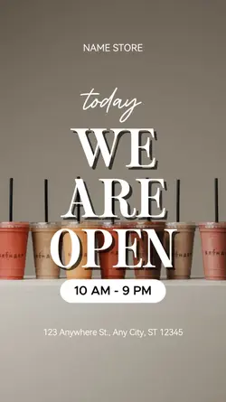 WE ARE OPEN