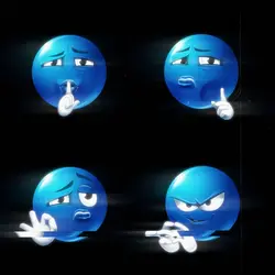 Blue Emoji Trend 1:1