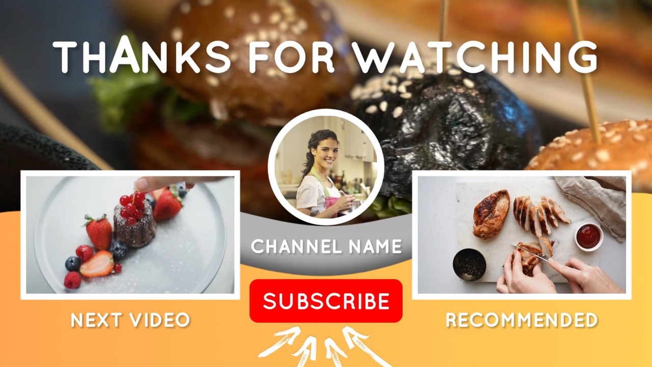 YouTube Outro Food