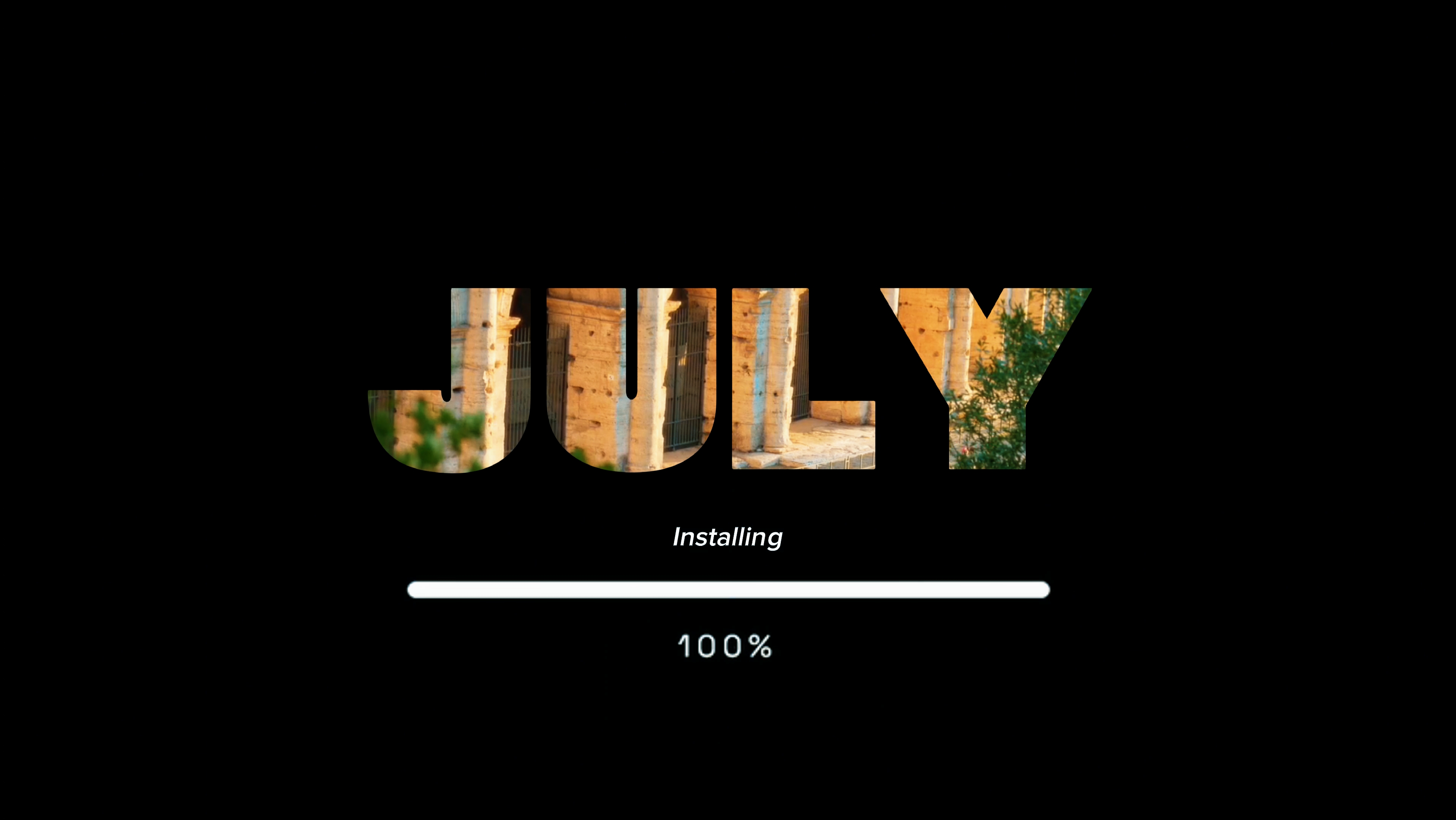 INSTALLING JULY