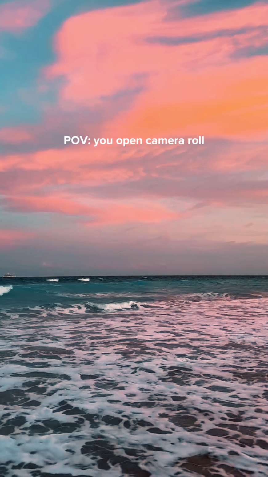 Pov você abre a câmera