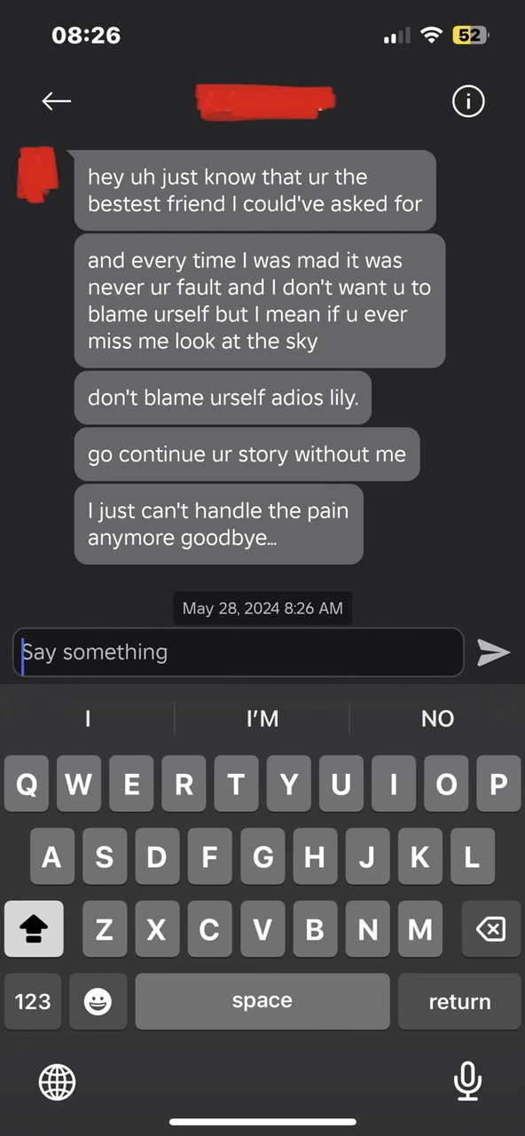 idk if he’s gone yet