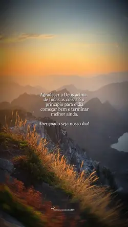 Agradecer a Deus....