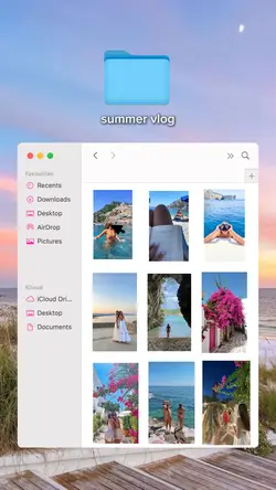 Summer Vlog Overlay