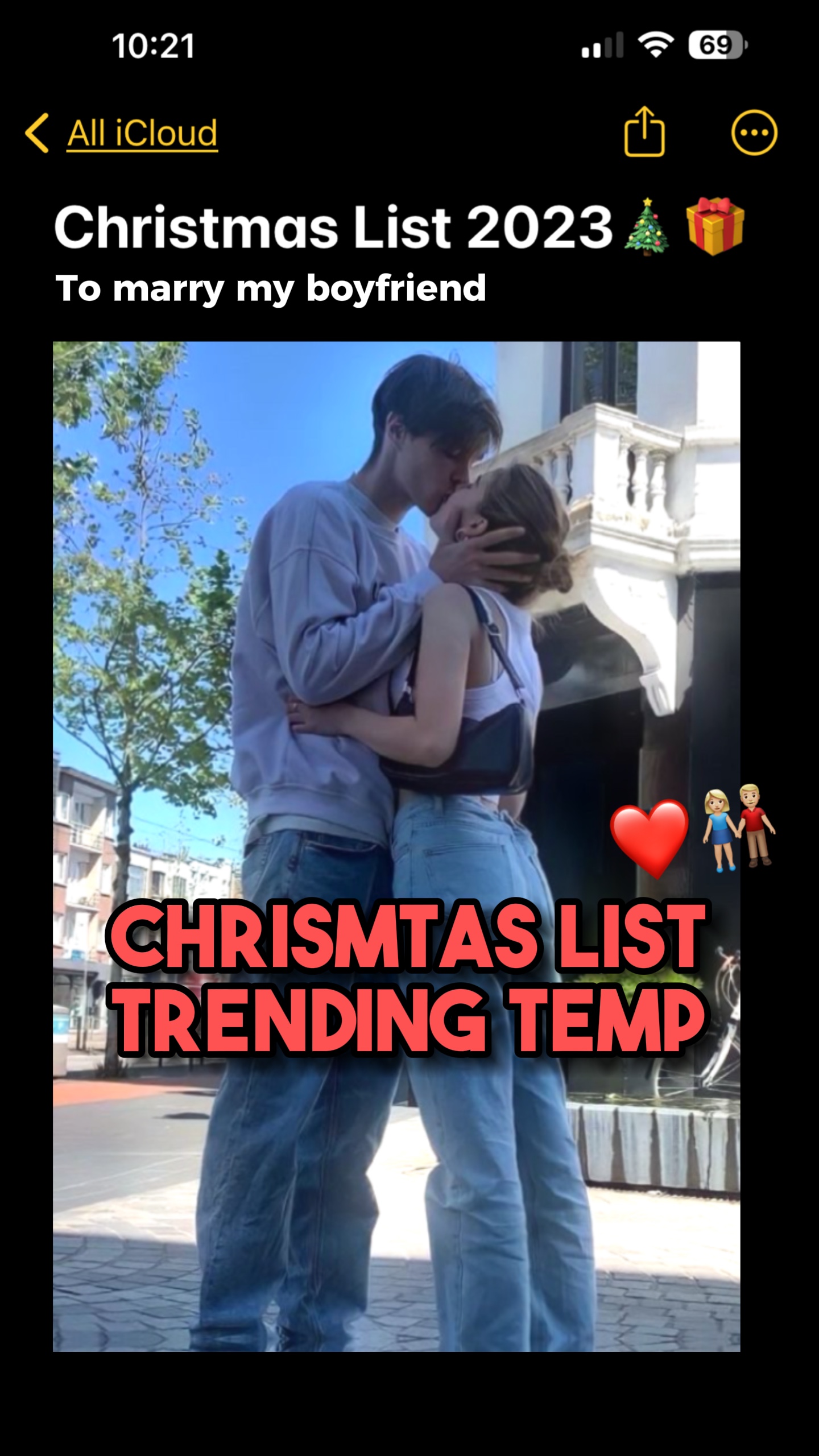 Xmas list❤️👫🏼