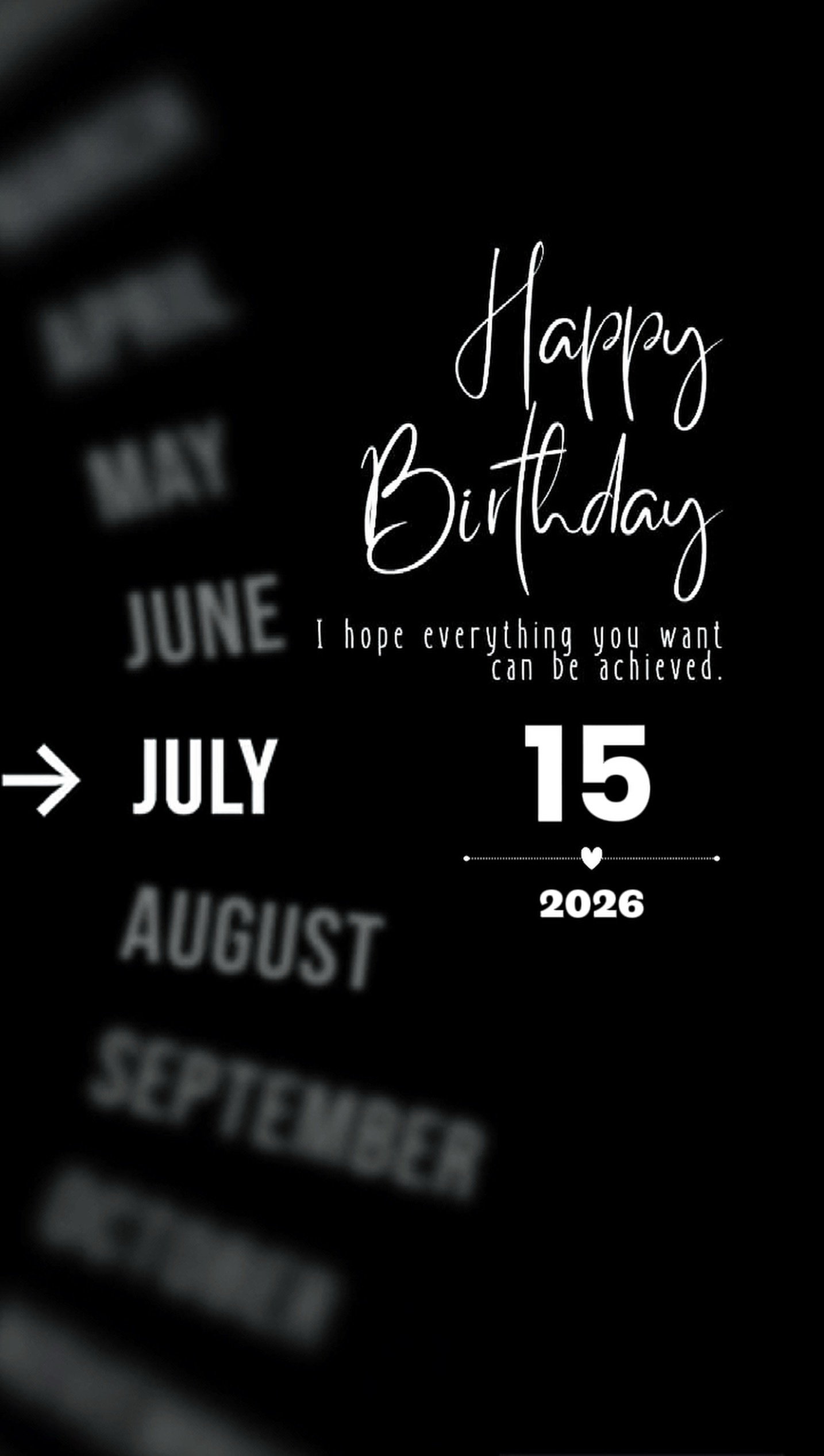 GEBURTSTAG LIEBE 15JULI